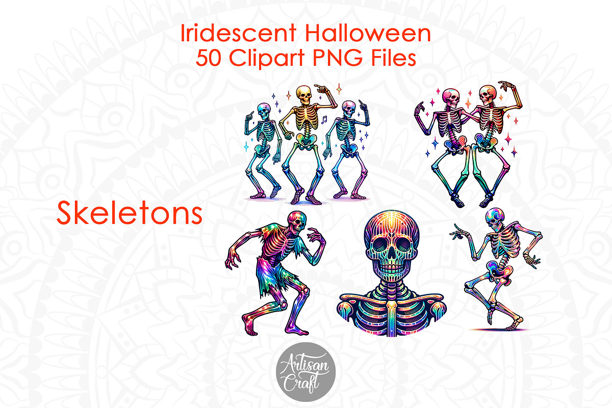 Iridescent Halloween Clipart 50, a Seasonal Illustration by Artisan Craft (Photo 7 of 10)