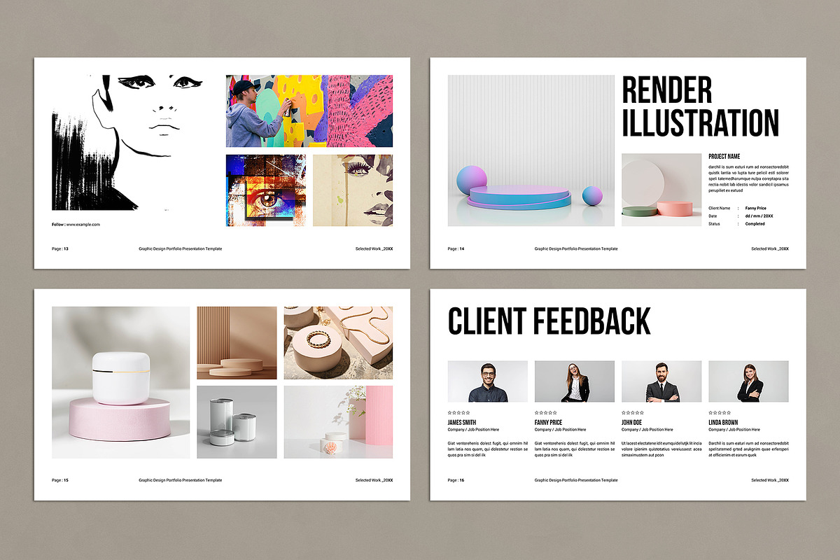 Graphic Design Portfolio Template, a Presentation Template by E-Type (Photo 5 of 6)