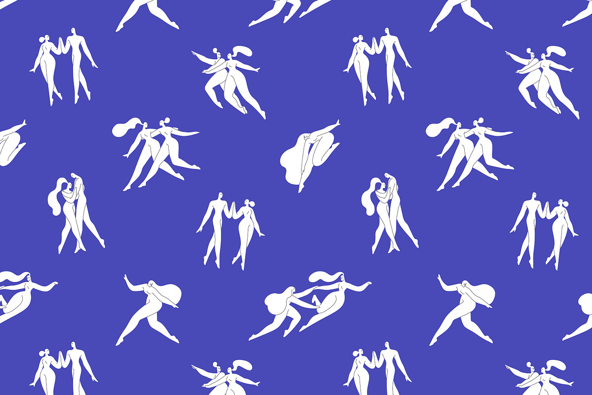Abstract Matisse people set, cards, a Person Illustration by PaperTrident (Photo 9 of 9)