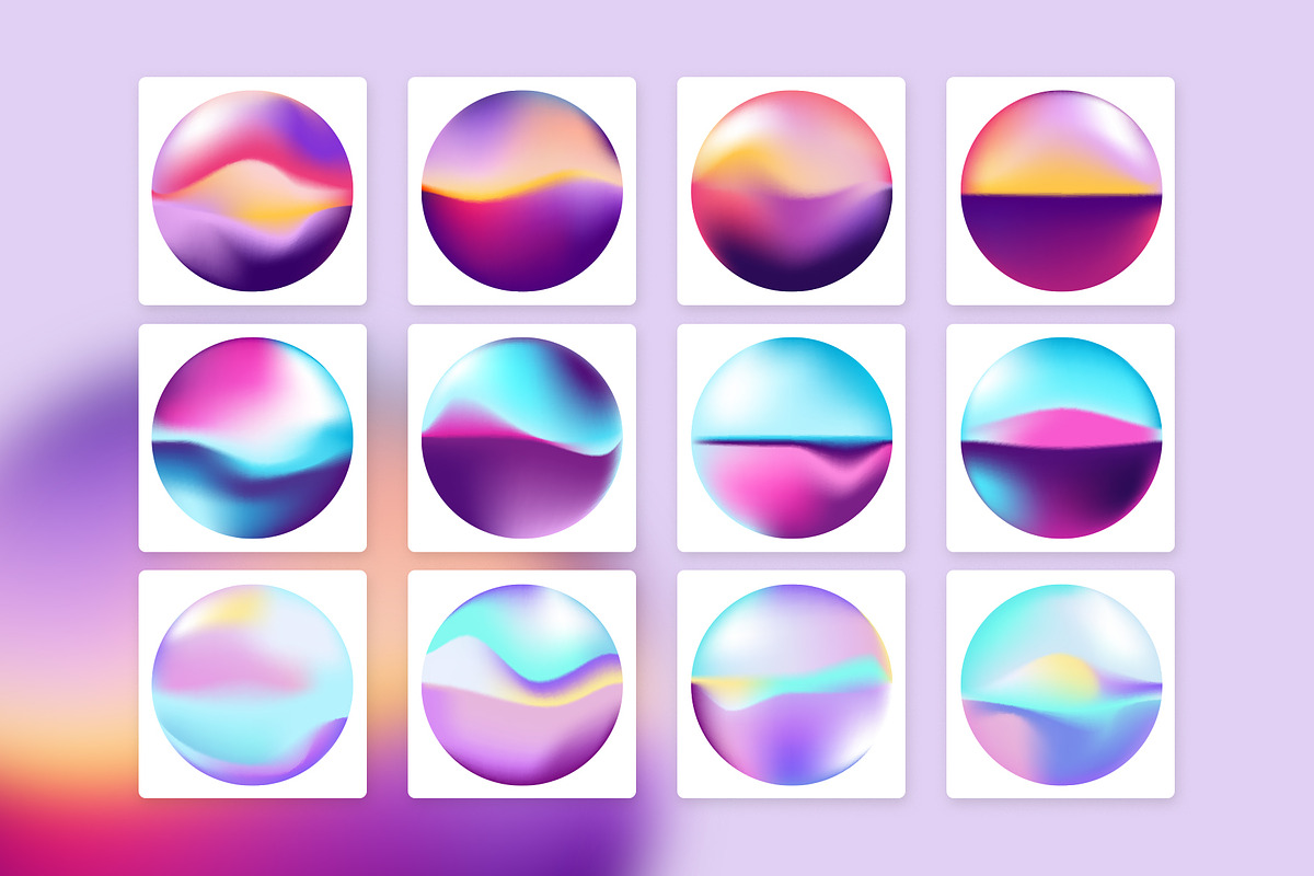 Crazy gradients spheres collection, a Texture Graphic by VitalexStudio (Photo 3 of 7)