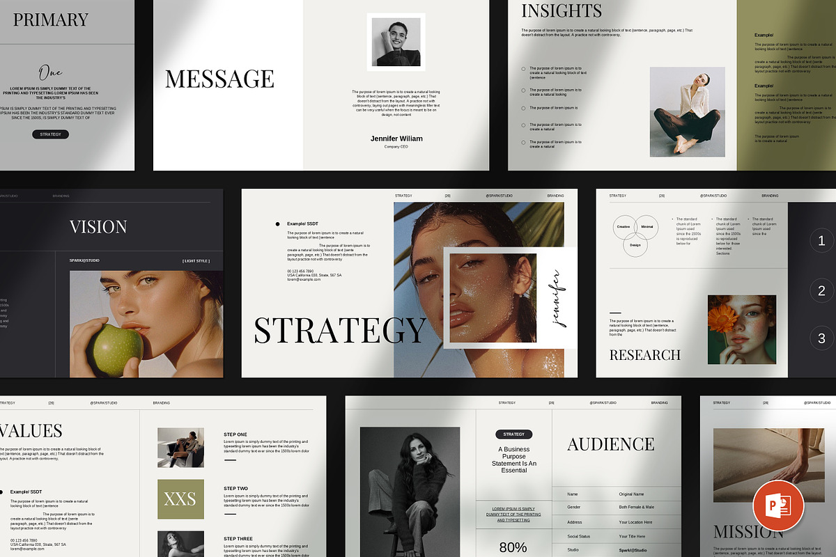 Brand Strategy PowerPoint Layout