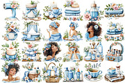 Watercolor Self Care Clipart Bundle, a Seasonal Illustration by designcity5 (Thumbnail 2 of 5)