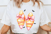 Preppy Pink Halloween Clipart, a Seasonal Illustration by designcity5 (Thumbnail 3 of 5)