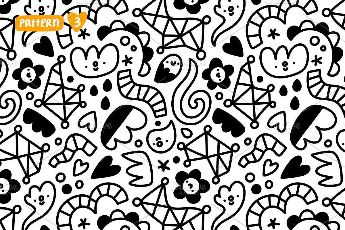 Awesome patterns set part 2, a Pattern Graphic by Stolenpencil (Photo 4 of 7)