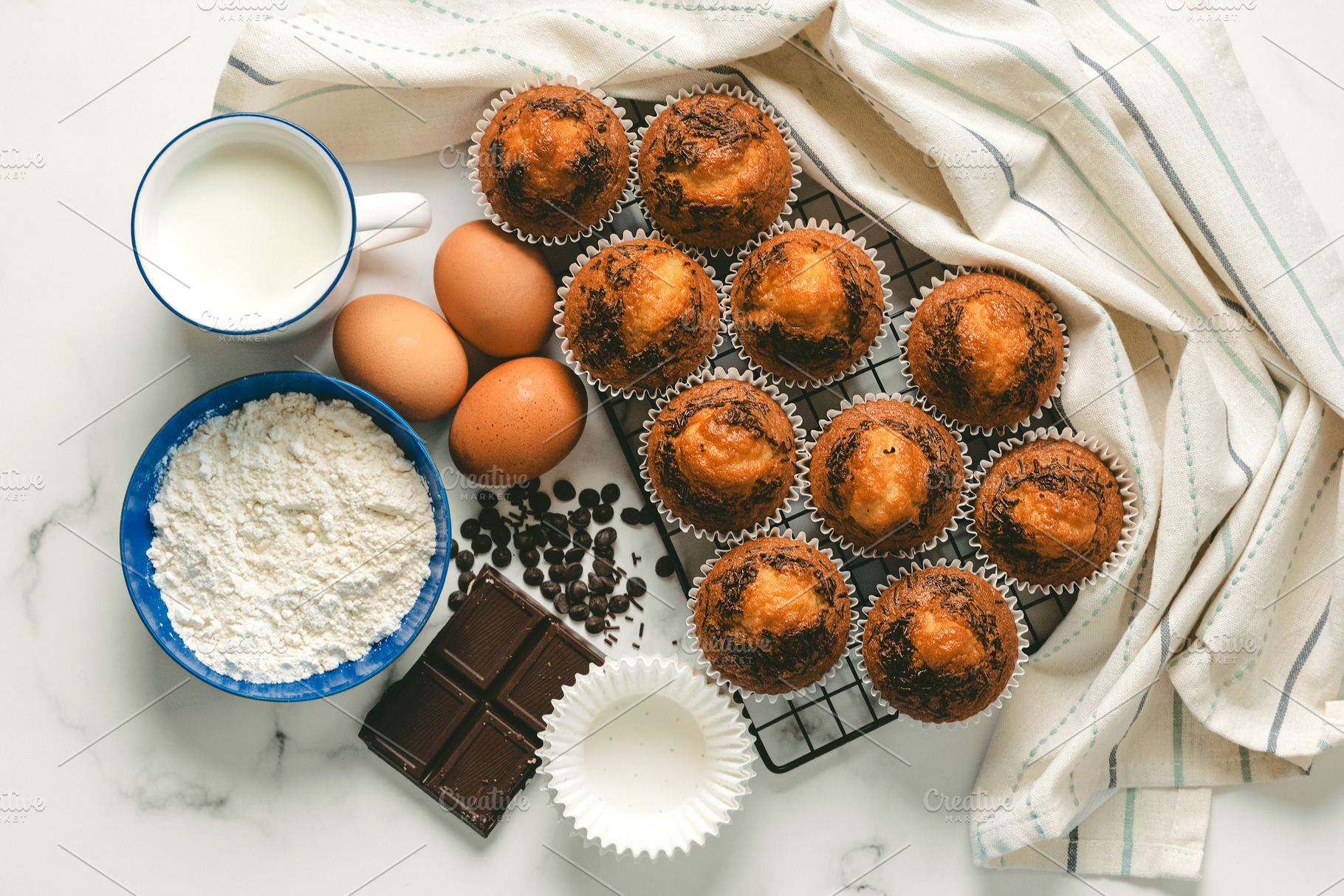 homemade chocolate muffins, a Food & Drink Photo by esthermm