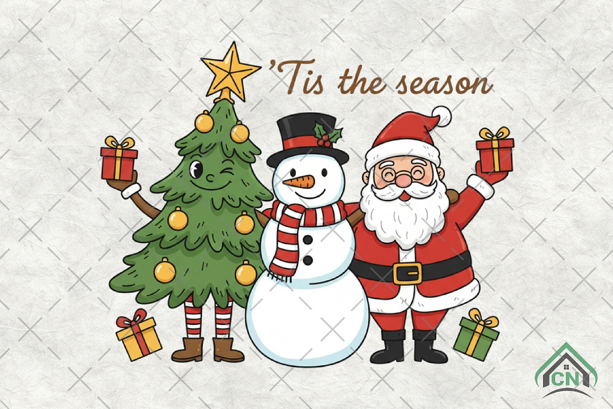 Tis The Season PNG, an Illustration by Craft Nest (Photo 1 of 6)