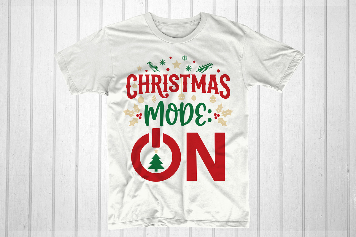 Christmas Mode ON, a Pattern Graphic by T-shirt Pond (Photo 1 of 3)