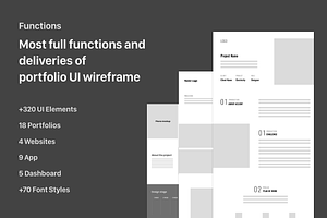 UI UX Design Portfolio Wireframe