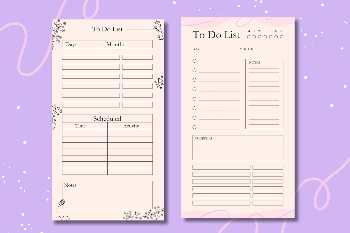 20 Multistyle Planners Templates, a Templates & Theme by TemplateCastleStore (Photo 5 of 9)