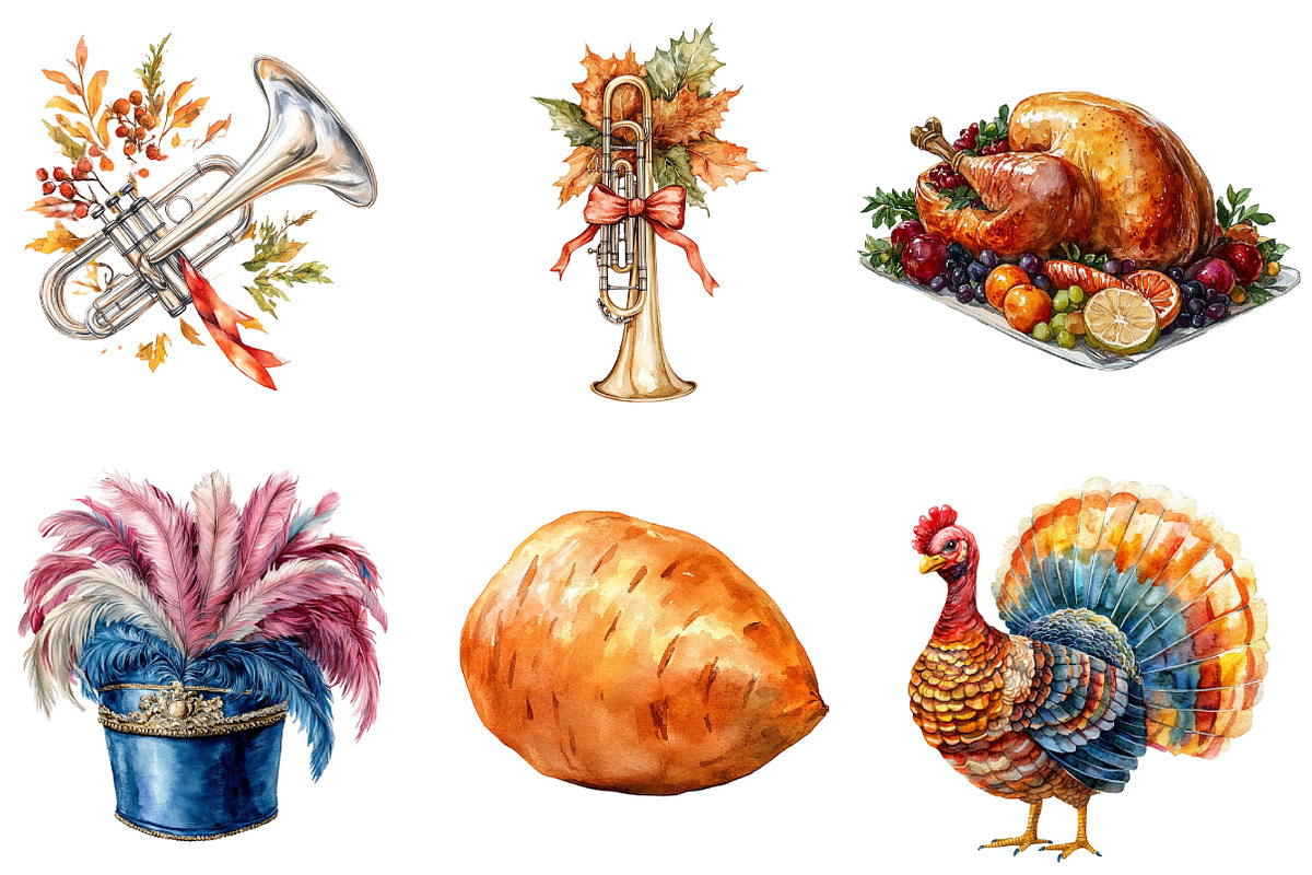 Thanksgiving Day Parade Clipart, an Illustration by DreamCafeArt (Photo 3 of 6)