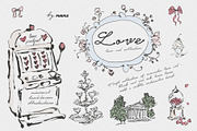 Love: Romantic Line Art, a Decorative Illustration by Purple (Thumbnail 7 of 14)