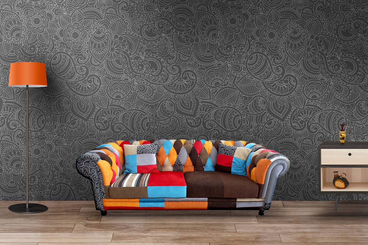 abstract zen tangle doodle, a Pattern Graphic by AAN Seamless Shop (Photo 3 of 4)