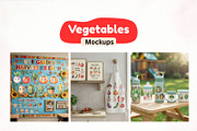 Cute Vegetable Clipart Bundle, a Decorative Illustration by Arslan (Thumbnail 5 of 9)