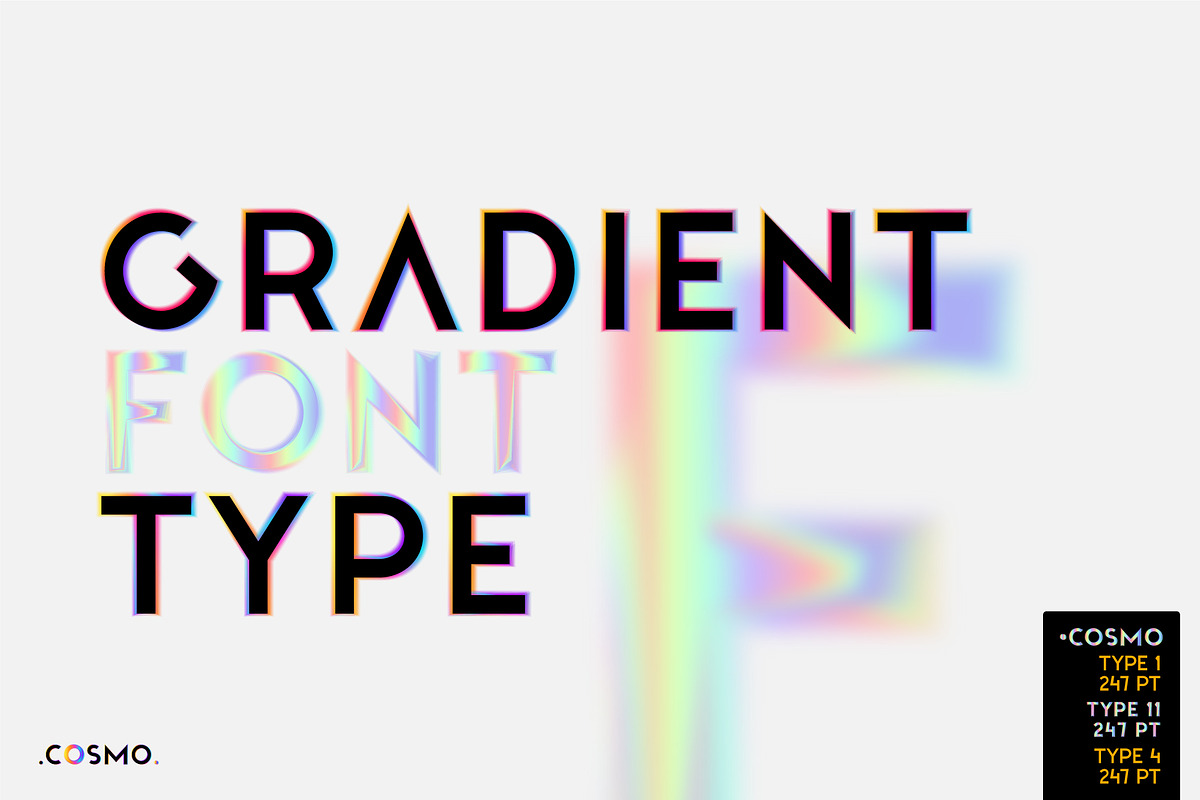 Cosmo. OTF-SVG Hologram family., a Symbol Font by Luxfont (Photo 9 of 9)