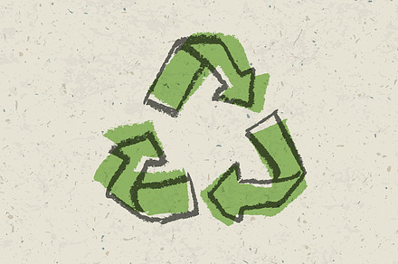 Reuse sign. Go green concept