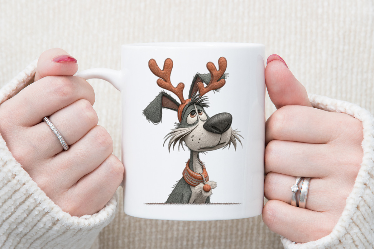 Quirky Christmas Dogs Clipart, an Illustration by Sublimation Artist (Photo 5 of 6)
