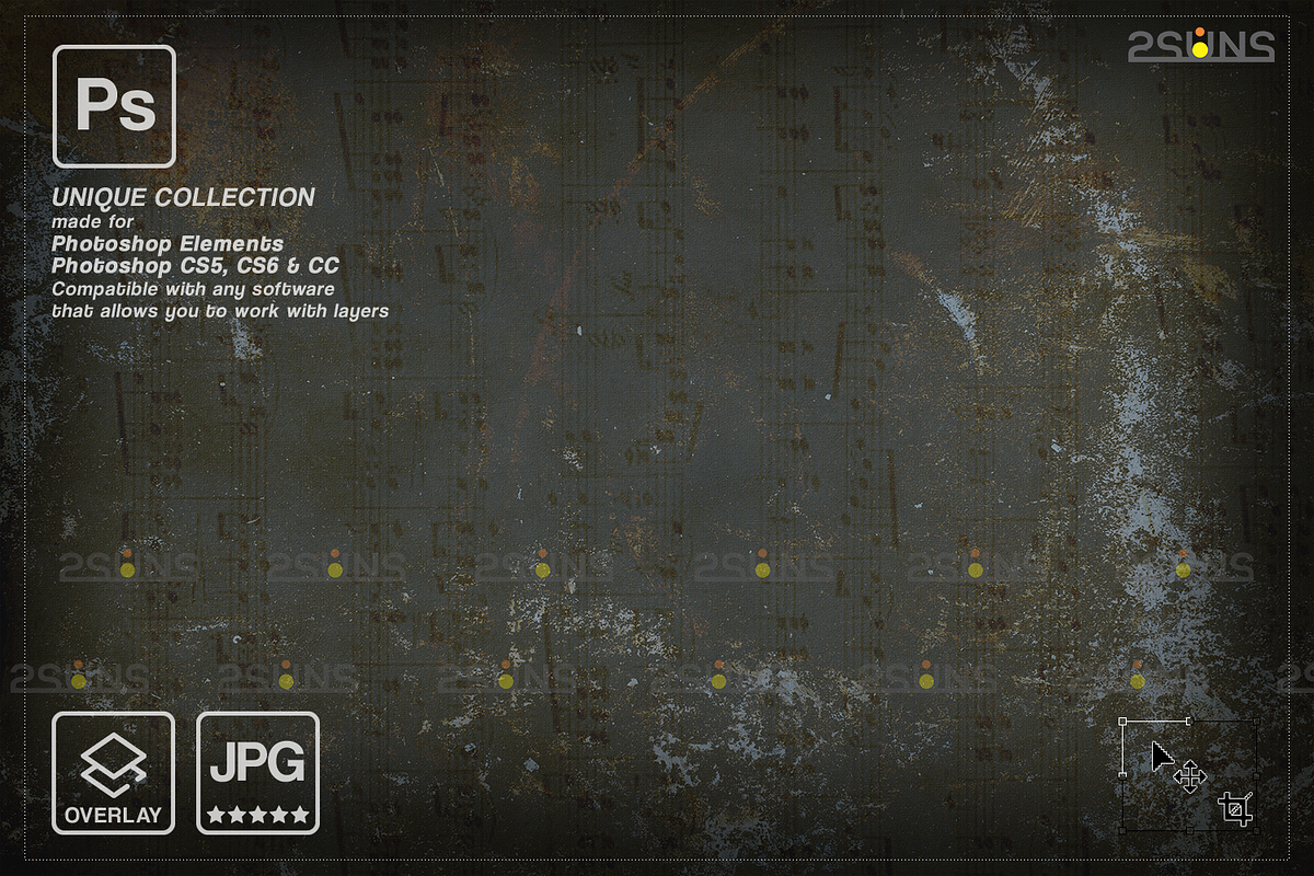 Fine art texture overlays Photoshop, a Texture Graphic by 2SUNS (Photo 2 of 9)