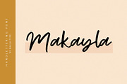 Makayla | Handwritten Font, a Script Font by Artstudio (Thumbnail 1 of 5)