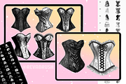 Procreate Vintage Clothes brushes, a Brush Add-On by Revabrush (Thumbnail 3 of 10)