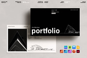 Architecture Portfolio Template, a Presentation Template by DesignCrest (Thumbnail 1 of 13)