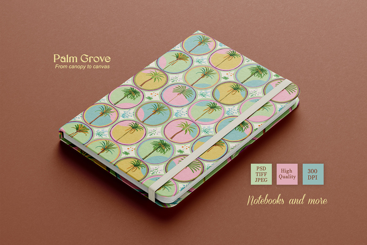 Palm Grove Prints & Patterns, a Pattern Graphic by GND ART STUDIO (Photo 5 of 8)