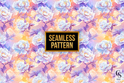 Holographic Peony Flowers Pattern, a Pattern Graphic by Creative Store (Thumbnail 4 of 5)