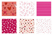 cute pink valentines day digital pap, an Illustration by CreationArt (Thumbnail 5 of 5)