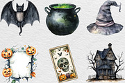 Vintage Halloween Clipart, an Illustration by Black Bird Studio (Thumbnail 3 of 6)