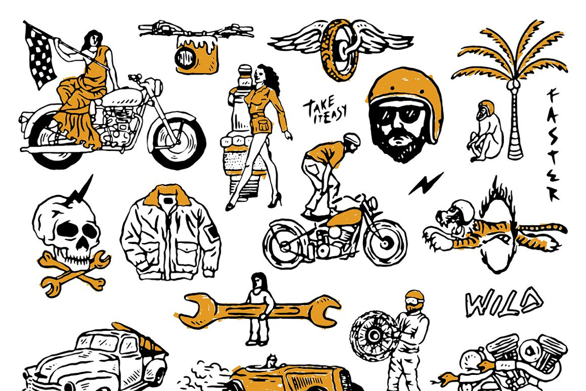 75% OFF 200 Handdrawn Illustrations, an Illustration by Megflags (Photo 17 of 20)