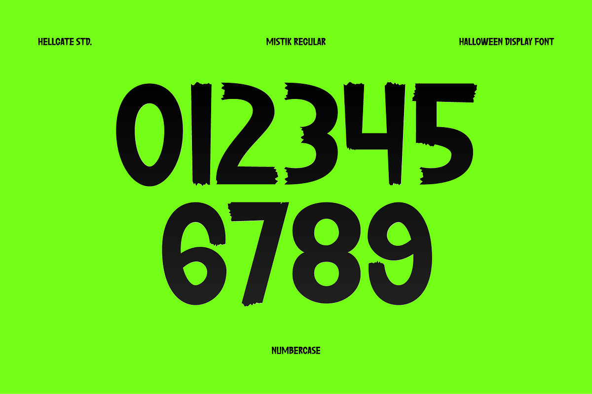 Mistik Halloween Display Font, a Symbol Font by GRVS Studio (Photo 4 of 6)