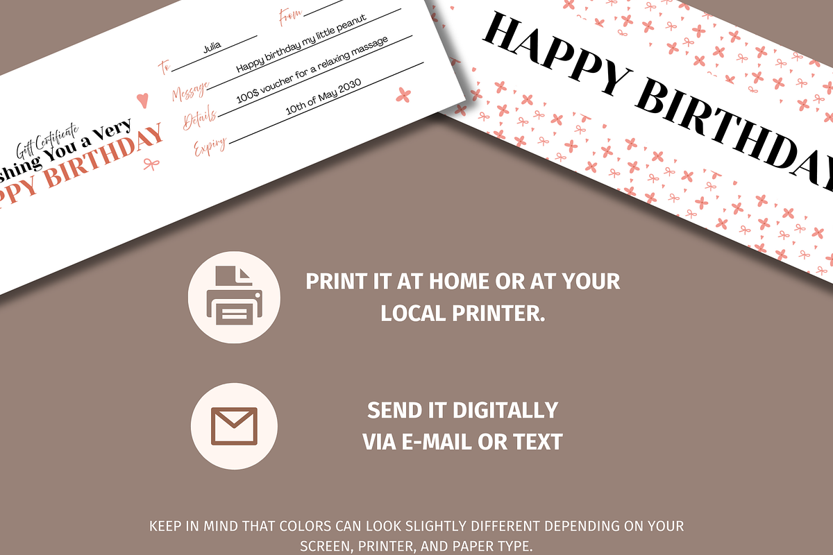 Gift Certificate Canva Template, a Card Template by GraphiCarola (Photo 6 of 8)