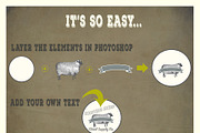 Rustic Farm Easy Badge & Label Maker, an Animal Illustration by Le Paper Cafe (Thumbnail 3 of 7)
