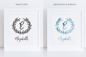 Wreath Monograms Dingbat Font