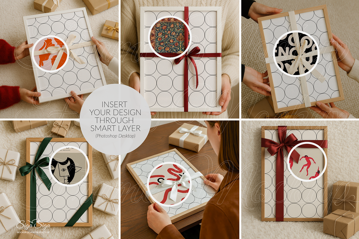 RIBBONS Minimal Holiday Mockup Set, a Product Mockup by SigaSigaMockup (Photo 3 of 4)
