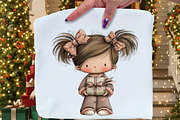 Christmas Pajama Party Clipart, an Illustration by Craft Nest (Thumbnail 7 of 11)
