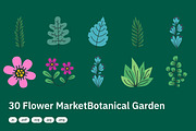 30 Colorful Floral Illustrations, a Decorative Illustration by crafty (Thumbnail 4 of 4)