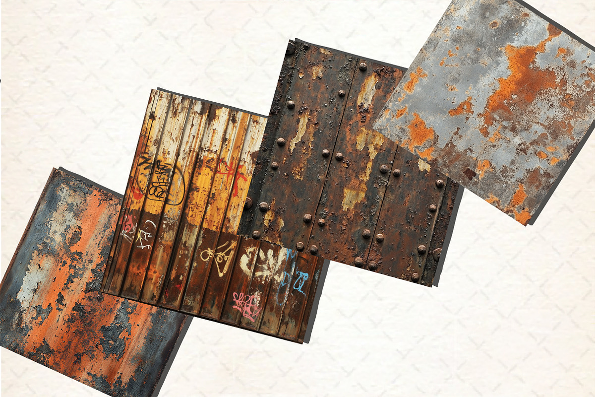 Rusty Metal Pattern Digital, a Background Graphic by Rose Art (Photo 5 of 5)