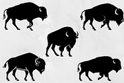 Bison Silhouette SVG, an Animal Illustration by newminddesign (Thumbnail 1 of 3)