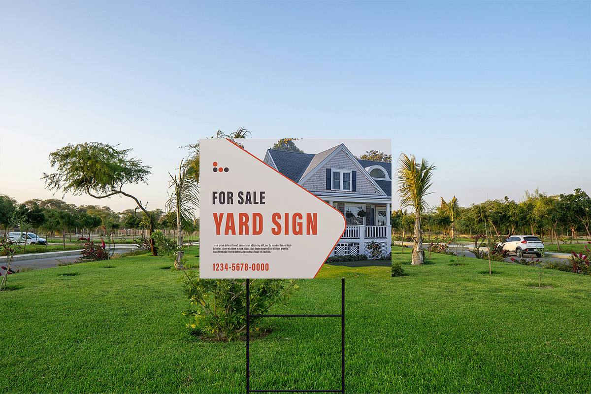 Yard Sign Mockup, an Advertising Mockup by Farabion Studio (Photo 2 of 4)