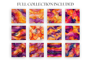 Sunset Alcohol Ink Textures, a Texture Graphic by Artful Assets Boutique (Thumbnail 2 of 4)