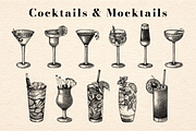 Drinks & Cocktail Menu Illustrations, a Food Illustration by Yevheniia (Thumbnail 2 of 14)