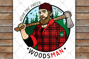 Lumberjack Template Logo.