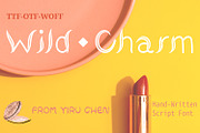 Wild Charm Handwritten Script Font, a Script Font by Yiru Chen Studio (Thumbnail 1 of 14)
