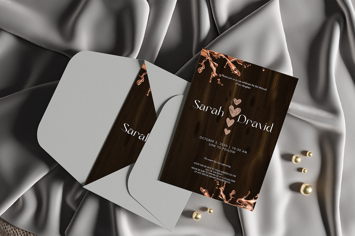 Chocolate Theme Wedding Invitation, an Invitation Template by InvitingStorys (Photo 6 of 12)