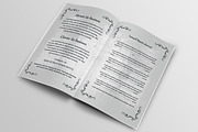 Funeral Program Template, a Brochure Template by AfzaalGraphics (Thumbnail 5 of 6)