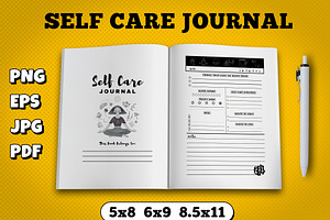 Self Care Journal Kdp Interior