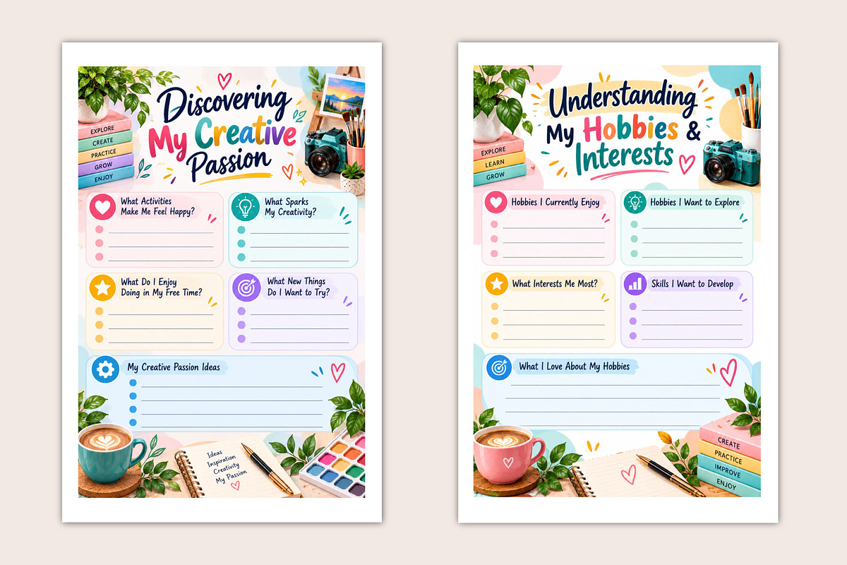 The Hobby-to-Mastery Workbook, a Stationery Template by Designmela01 (Photo 5 of 5)