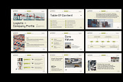 Logistic Company Profile PowerPoint, a Presentation Template by Neermana (Thumbnail 4 of 4)
