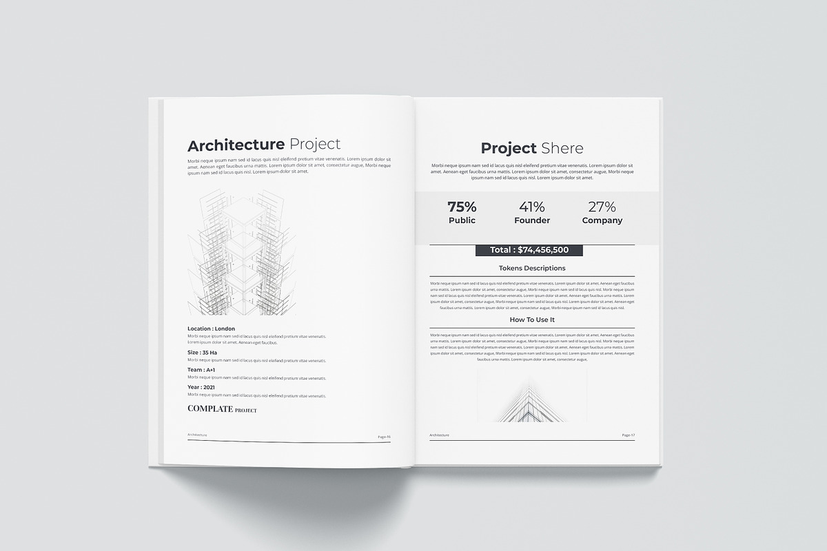 Architecture | Canva, Word & Indd, a Brochure Template by obayes (Photo 15 of 18)