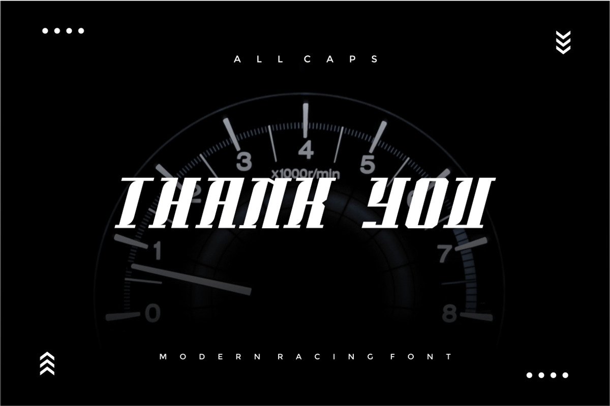 Racing Force Modern Font, a Sans Serif Font by alanwarstd (Photo 5 of 5)